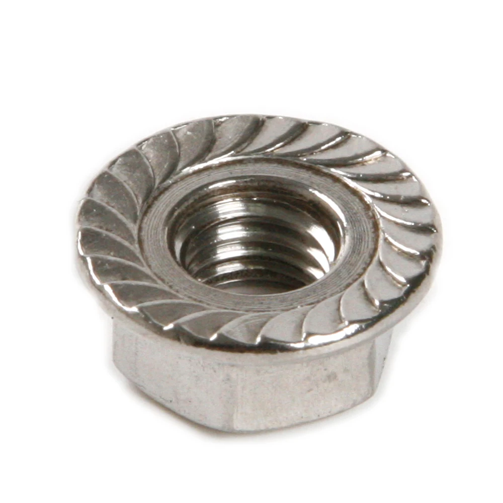 

New 1pcs Strong Spring 304 Stainless Steel Steel Hex Flange Nut use of M8 Screw and the Components Need to Intensify Anti Skid