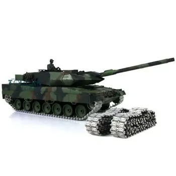 

2.4G Henglong 1/16 6.0 Generation Infrared Combat Upgraded Leopard2A6 RC Tank 3889 Tracks W/ Metal Linkages