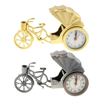 

Vintage Diecasts Tricycle Jinrikisha Vehicle Model Toy A Desk Ornament Retro Tricycle Home Decoration Toys