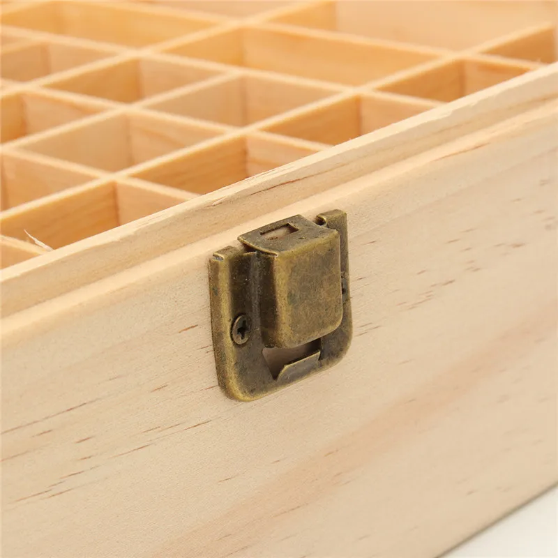 68 Slots Essential Oil Bottle Storage Box Wooden Aromatherapy Bottles Storage Organizer Jewelry Treasure Case