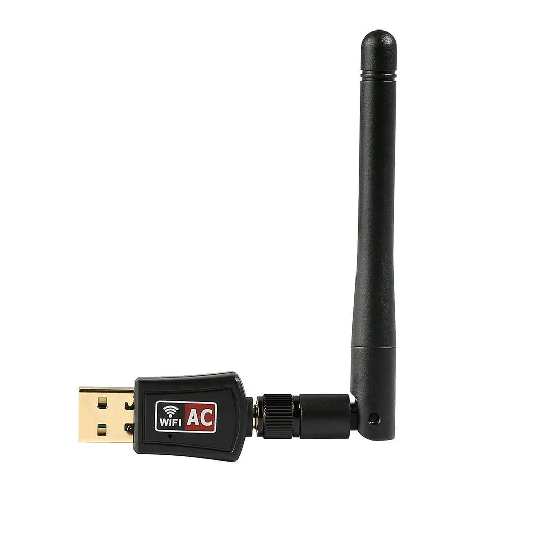 USB WiFi адаптер 600 Мбит/с сетевой адаптер настольная карта беспроводной Wi Fi приемник 5.0VDC + 5% повседневное черный