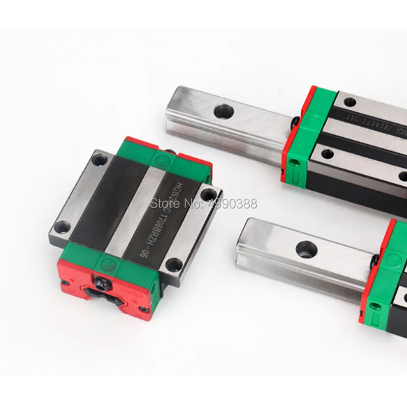 25 мм 2 шт. линейные рельсы HGR25 1100 1200 1500 cnc части и 4 HGH25CA или HGW25CC направляющие блок