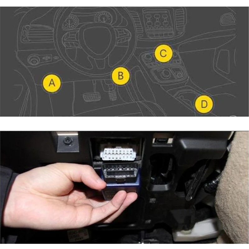 Автомобильный бортовой A203 Автомобильный цифровой OBD компьютер дисплей Спидометр расход топлива измеритель температуры диагностический инструмент