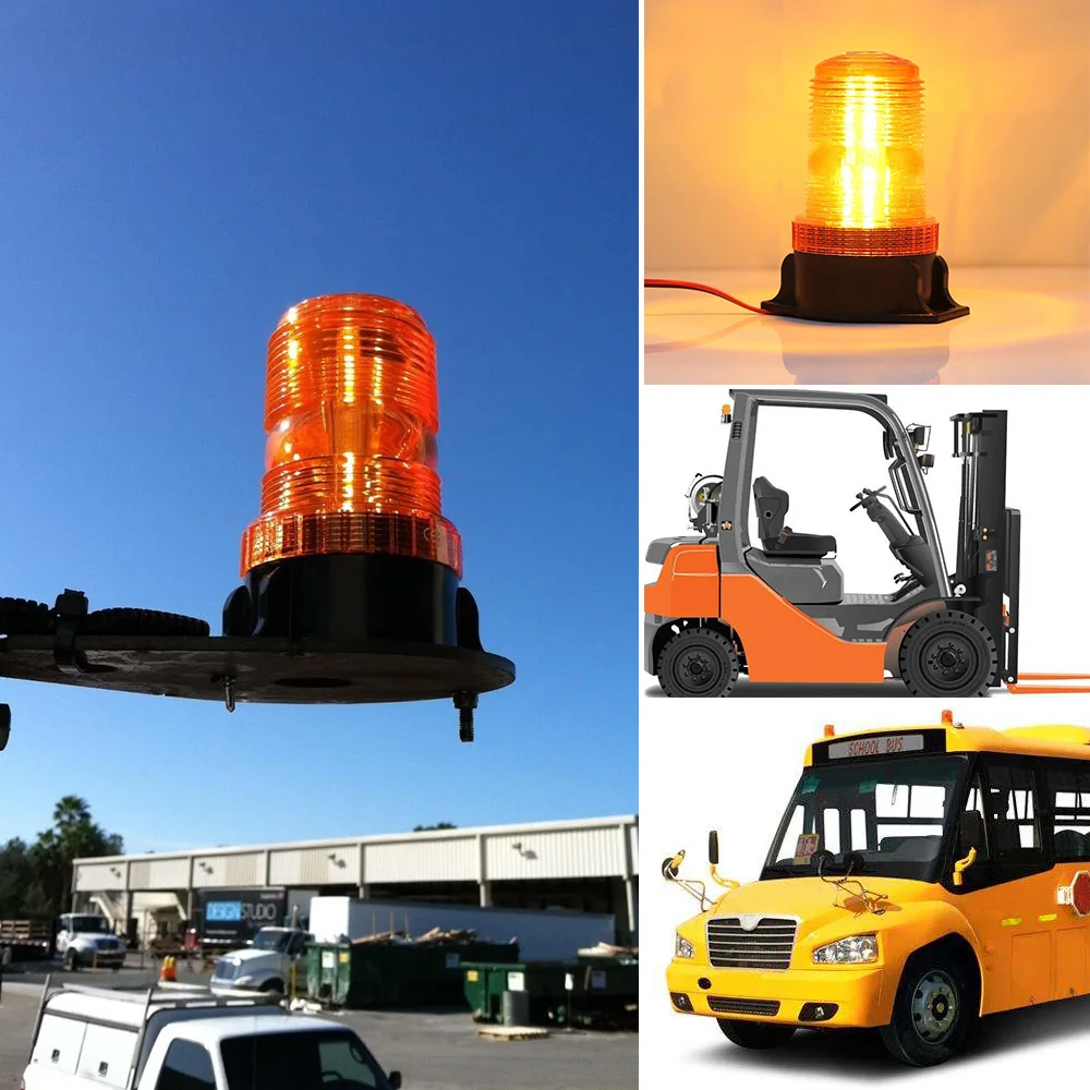New Emergency Warning Light 30 Led Amber/yellow 15w Emergency Warning Flashing Safety Strobe