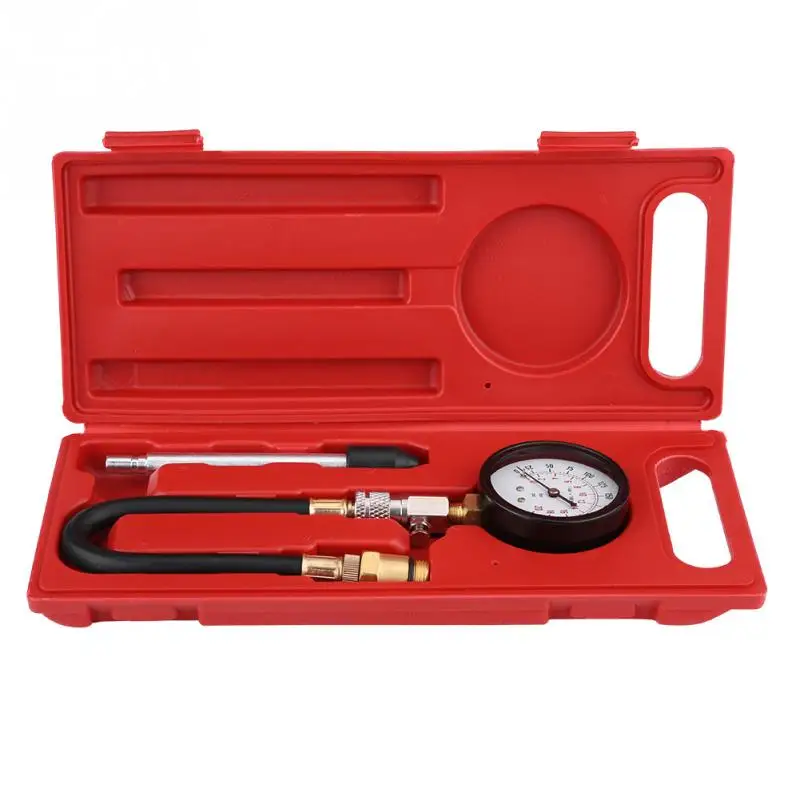 

1set Motorcycle Petrol Gas Engine Cylinder Compressor Tester Pressure Test Gauge Set Repairing Tool Leakage Diagnostic