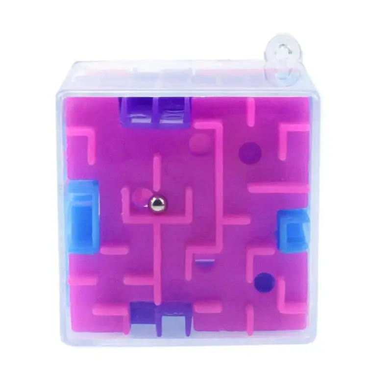 1 шт. 3D магический куб лабиринт-головоломка обучающая игрушка для детей декомпрессии капсулы игрушки случайного цвета