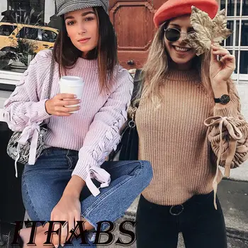 

Sweater 2018 New Brand Women Autumn Long Sleeve Loose Cardigan Knitted Sweater Casual Tops Jumper Pullover