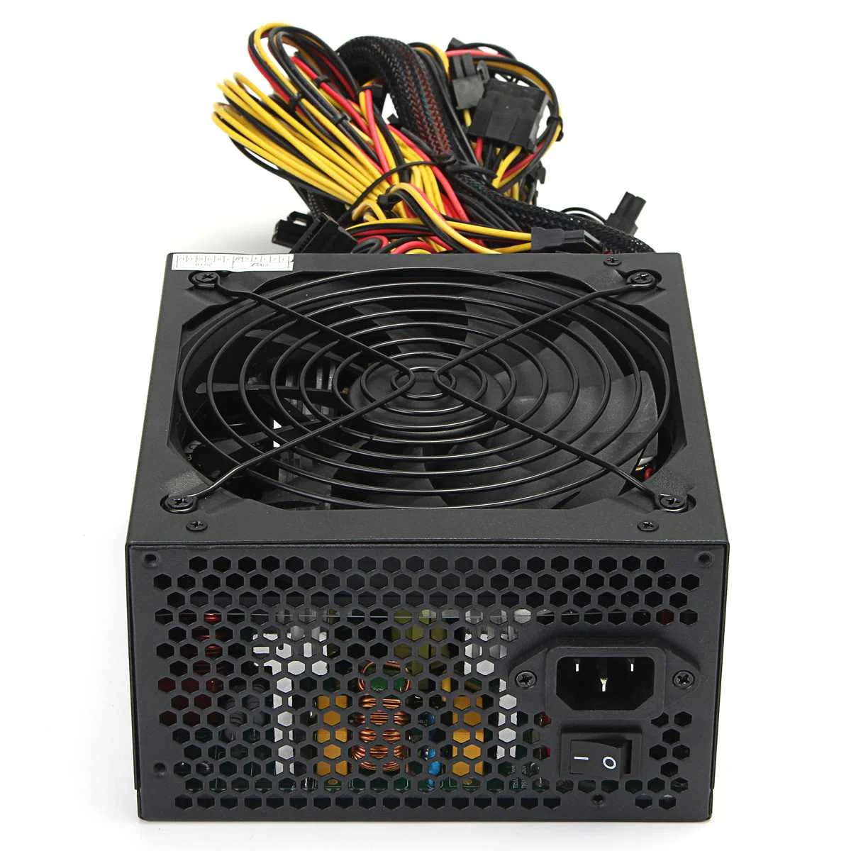 1PCS Steel Black 1650W Power Supply for 6GPU Eth Rig Ethereum Coin Miner Mining Bitcoin