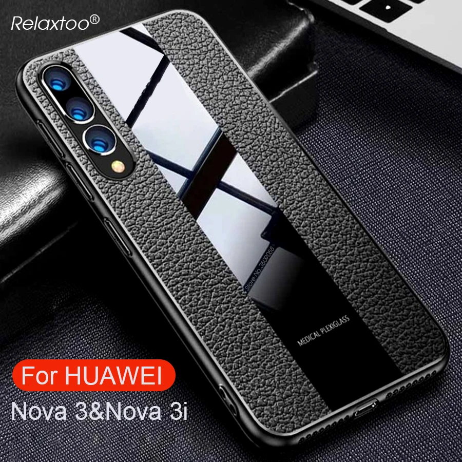 

for huawei nova 3 case luxury pu leather phone case for huawei nova 3i nova3 nova3i silicone shell cover noua 3 i hauwei huwei