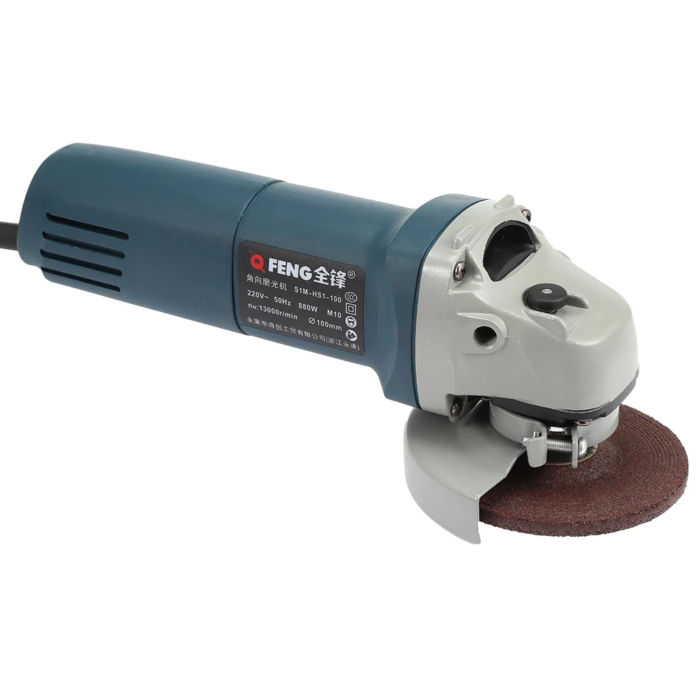 

Multifunctional 13000rpm Speed Angle Grinder with Slide Switch 220V 880W Abrasive Tools for Grinding Metal / Stone / Wood