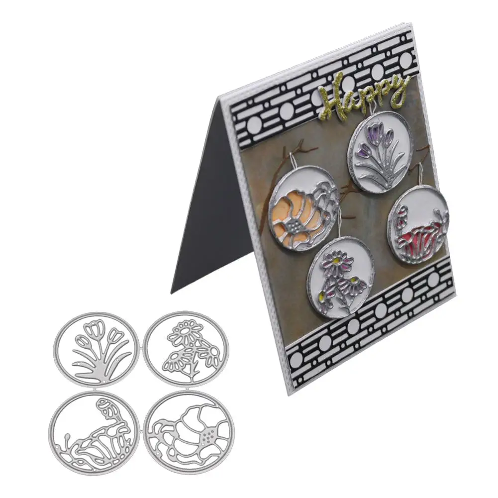 

New 2018 Different Wreath Metal Cutting Dies Stencil DIY Scrapbooking Embossing Album PaperCard Craft Halloween Decor30