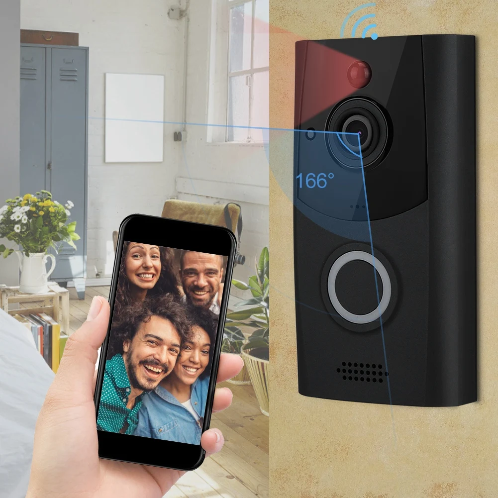 

720P Wireless WIFI Doorbell Smart Video Intercom Door Phone Intercom Security Camera Hot Sale