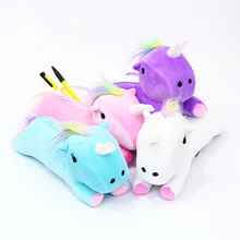 Unicorn Pencil font b Case b font Quality Fabric School Supplies Stationery Pencil font b Bag