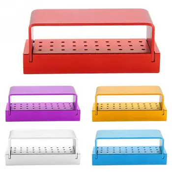 

30 Holes Aluminium Disinfection Box Case Dental Bur Burs Block Stand Lab Equipment Autoclavable Dentist Tool