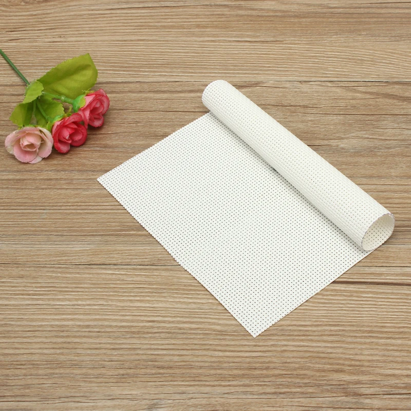 

KiWarm 14CT Embroidery Aida Cloth Fabric Canvas Cross Stitch Aida Cloth Fabric Canvas Aida Cloth For DIY Handmade Embroidery