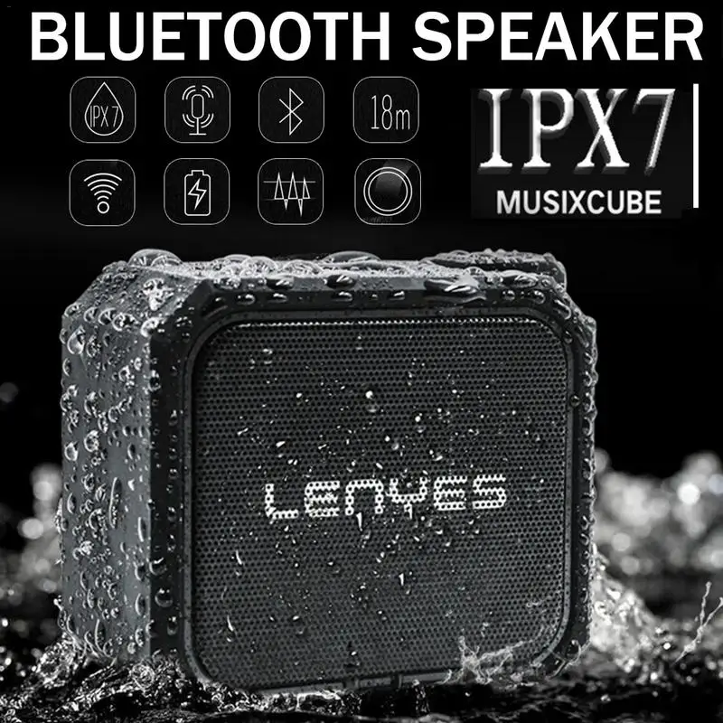 

Lenyes Wireless Bluetooth Speaker Waterproof Anti-drop Subwoofer 360 Degree Surround Sound Support TF Card Audio Device S105