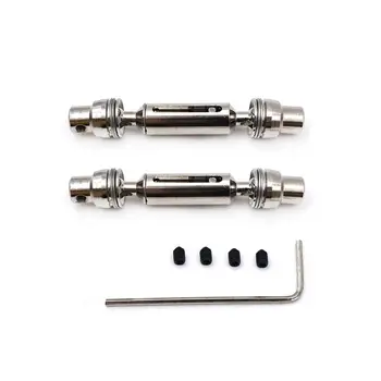 

RCtown 2pcs/set HengLong WPL B-1 B-14 B-24 C14 C-14 1/16 Military Truck RC Car Spare Parts Upgrade Metal Transmission Shaft