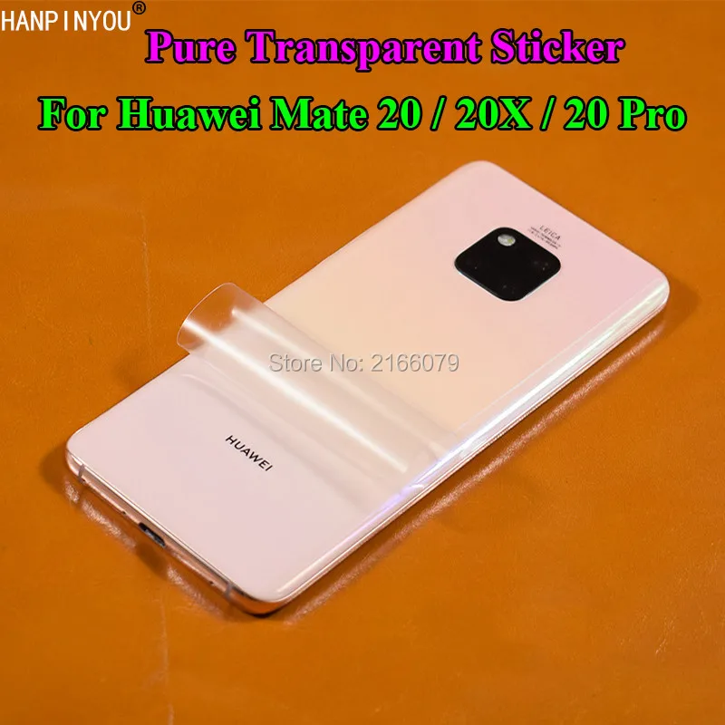 

For Huawei Mate 20 Mate20 X Pro 20X 20pro Full Cover Protective Sticker Durable Pure Transparent Back Screen Protector Film