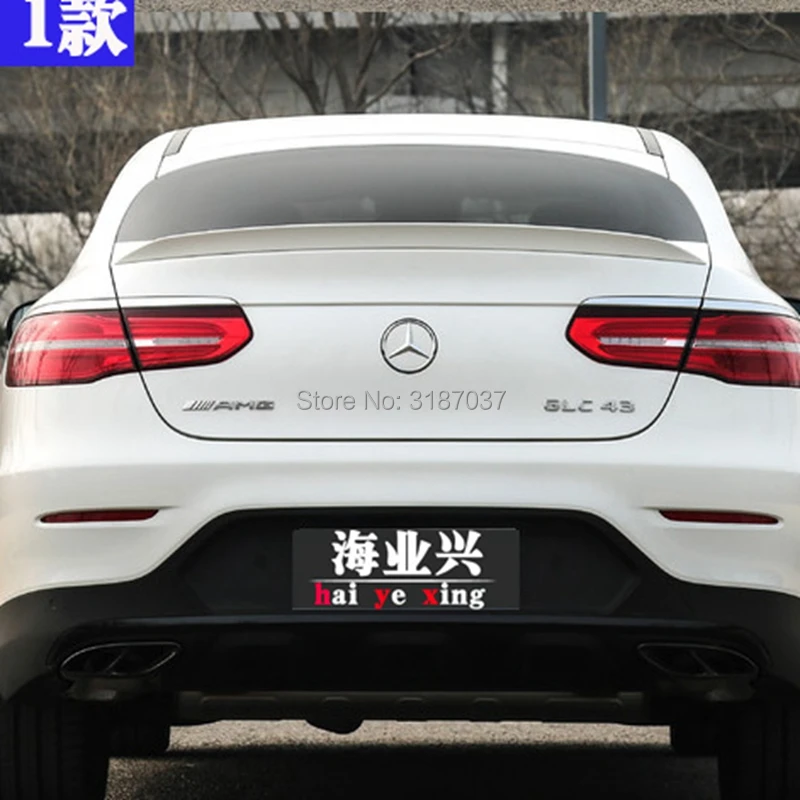 Спойлер для Benz GLC купе GLC43 GLC260 АБС пластик Неокрашенный задний спойлер на крыло