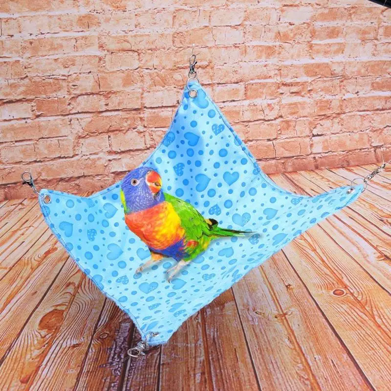 

Warm Fleece Parrots Swing Hammocks Bird Hanging Cage House Bed Pets Birds Animal Supplies Parrot Hut Nest Tent Hanging Cage
