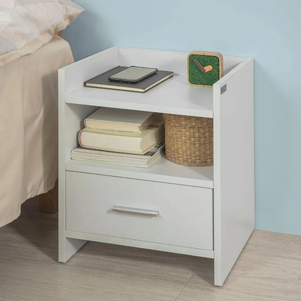 SoBuy FBT66 Side Table Bedside End Table Night Stand with Drawer Living Room Furniture