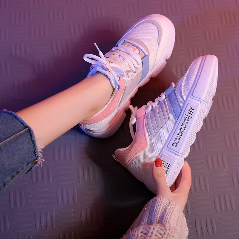 

2019 Spring New Pattern Basics Small White Shoes Woman All-match. Dad Shoe Ulzzang Sneakers Woman Ins Skate Shoes