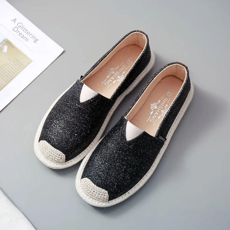 

Women's Flats 2019 Spring Autumn Women Shoes Fashion Bling Woman Loafers Flat Shoes Women Summer Shoes size 35-40