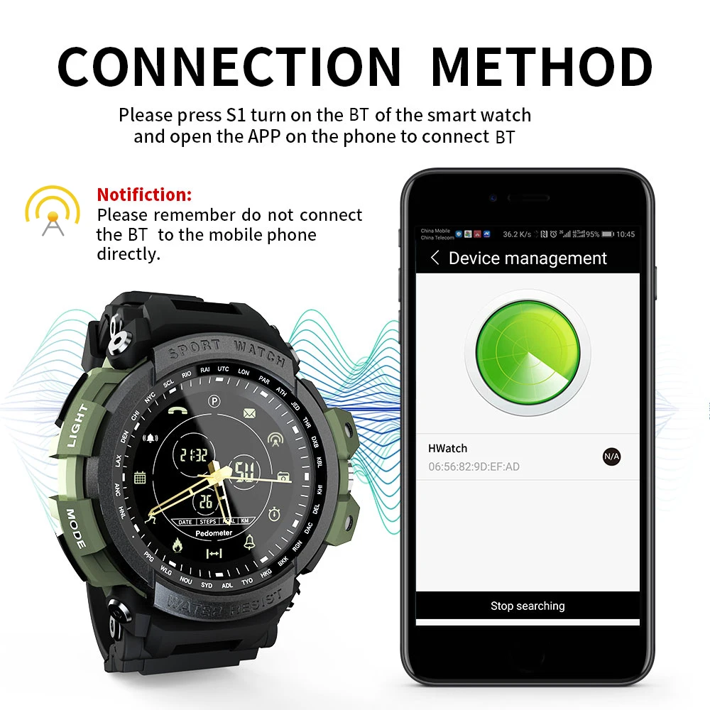 LOKMAT, мужские Смарт-часы, 1,14 дюймов, экран BT4.0, водонепроницаемые часы, мужские часы с сигнализацией калорий, спортивные мужские Смарт-часы для iOS Android# XJ