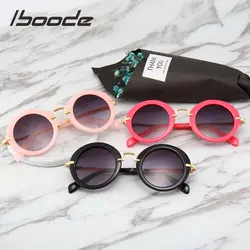 Iboode 2019 детские солнцезащитные очки для девочек брендовые круглые детские очки для мальчиков УФ-линзы детские солнцезащитные очки милые