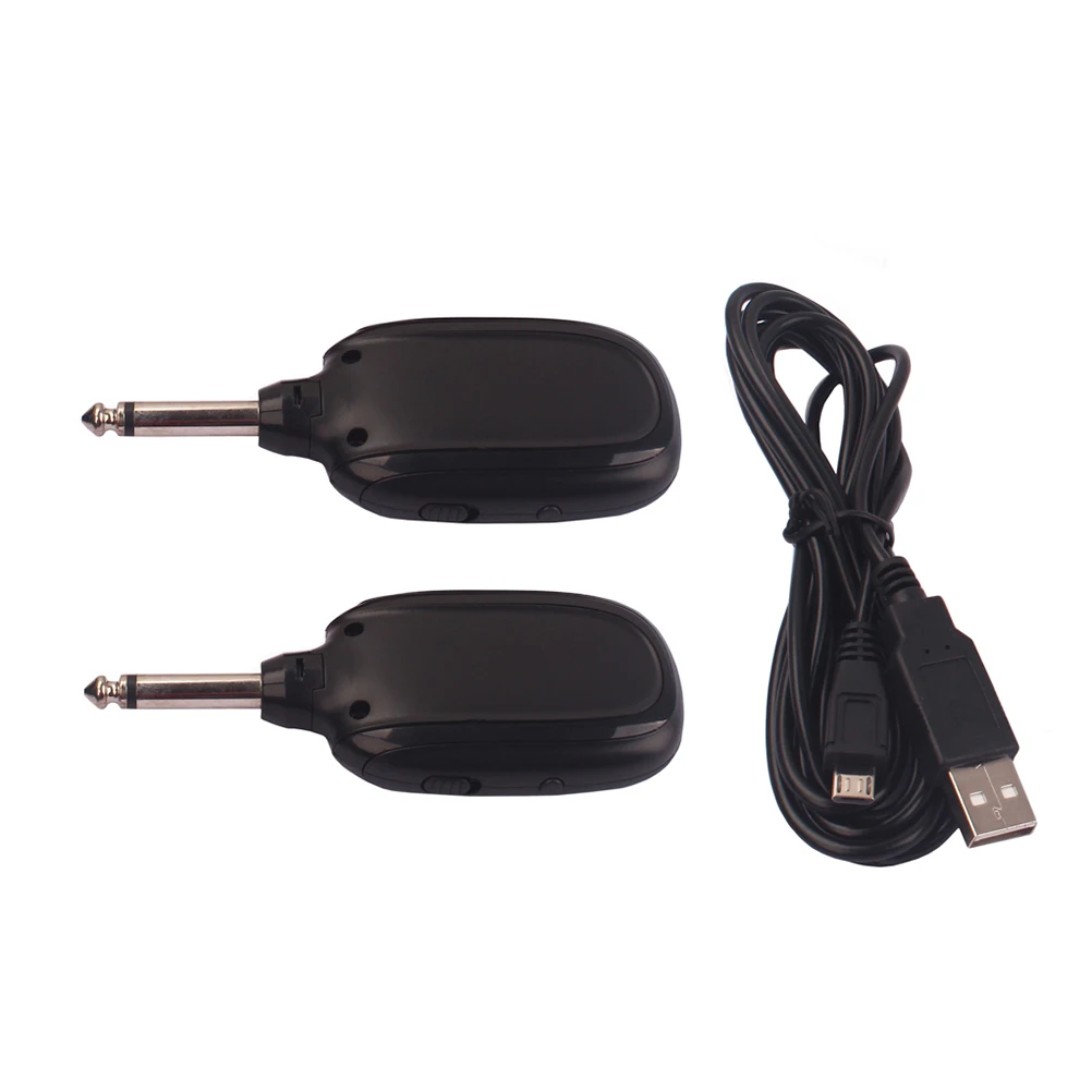 

Digital Wireless Electric Guitar Transmitter and Receiver Set with USB Charging Cable Guitar Accessories Parts