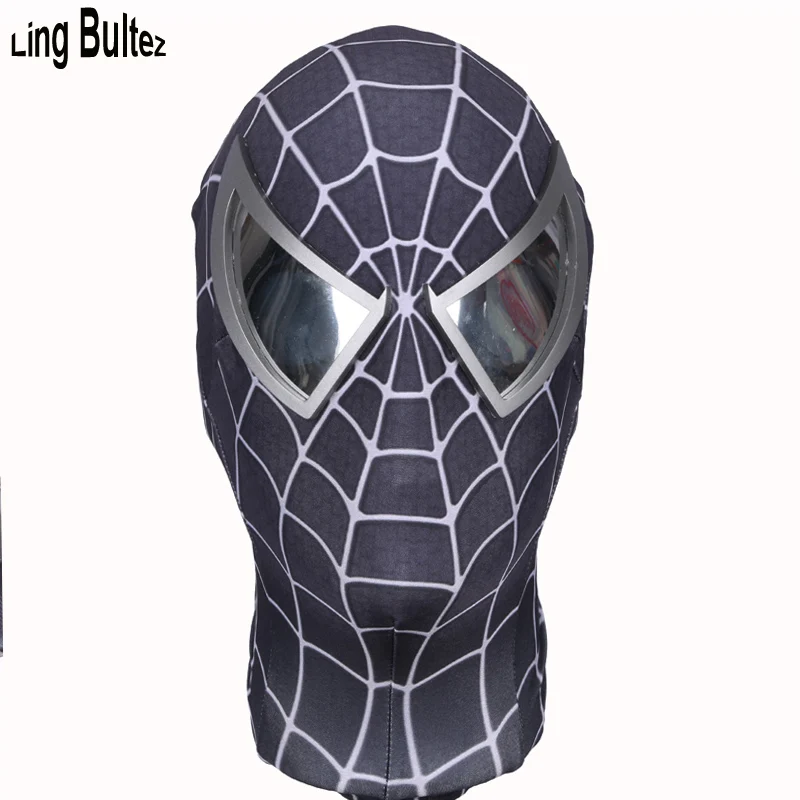 

Ling Bultez High Quality Black Spiderman Mask With The Best Lens Fog Free Lenses Black Spider man Face Mask