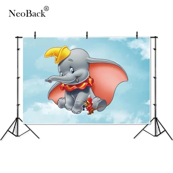 

Thin Vinyl cloud sky Dumbo mouse elephant kids baby children Photography studio Backgrounds professional indoor Photo Backdrops