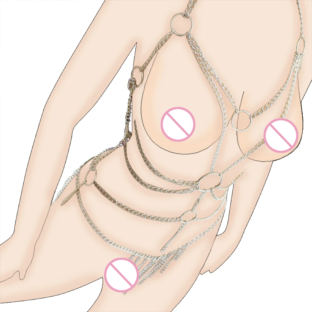 Эротические ikoky белье боди эротическая одежда для ролевых игр и металлической цепочкой; Костюмы Секс-игрушки для пар, для флирта, товары для взрослых