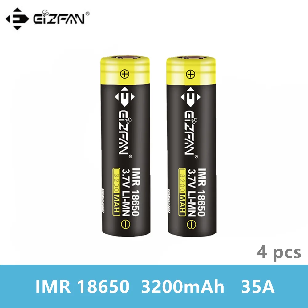 Бесплатная доставка EIZFAN IMR 18650 3200mAh 35A литиевая батарея EFAN для Voopoo Drag SMOK Alien Vaporesso