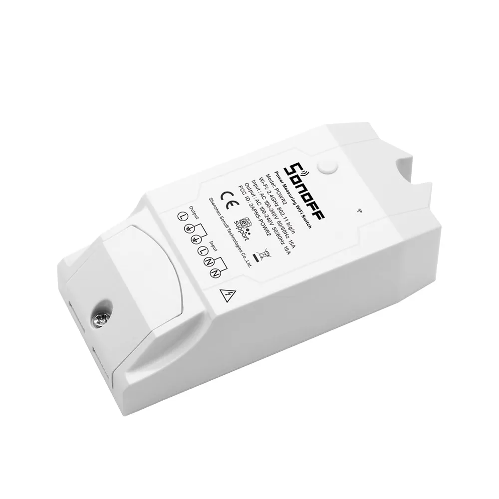 

Sonoff POW R2 Smart Switch Universal type Measure Power Consumption DIY home automation domotic Alexa Google Home Nest