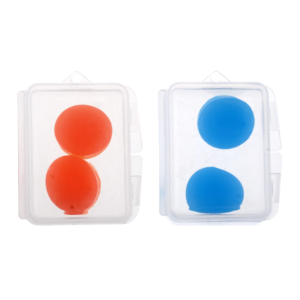 

2 Pairs Swimming Earplug Noise Reducing Earplug Silicone Ear Plugs Sleep Noise Reducing Sleep Hearing Protection Tool