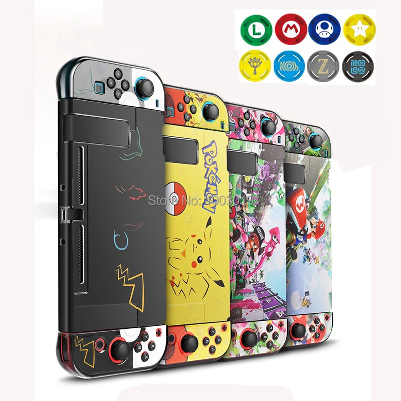 

Nintend switch Metal Hard Case and Joy-Con Controller Cover Fit-In-Dock Protection Shell Joystick Cap for NS Console