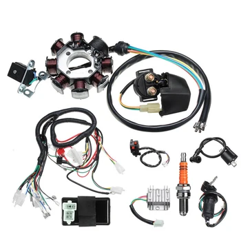 

Plastic shell Electric ATV Wiring harness CDI Stator Assembly electrics wiring CDI stator for ATV QUAD 150/200/250CC