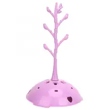 Сушилка для детских бутылочек, форма Соска с милым деревом для кормления, съемная полка для чистки, сушилка для детских бутылок