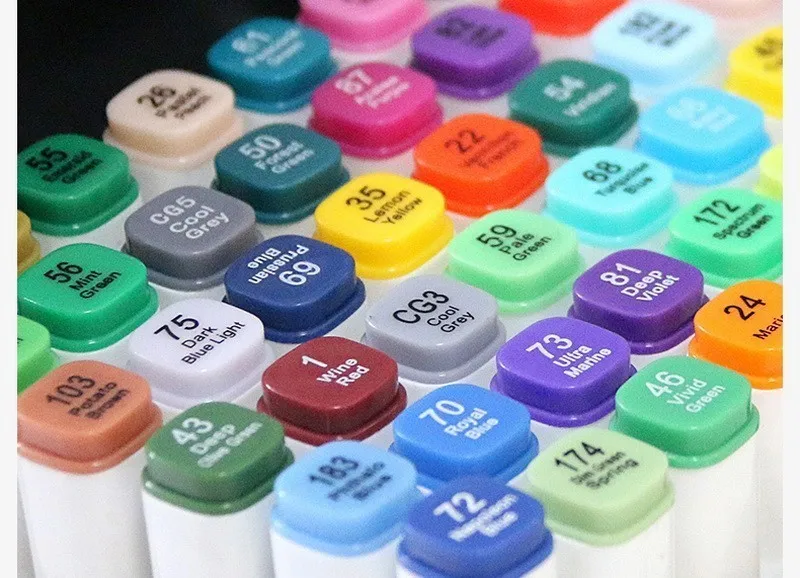 

Multicolor Oily Marker Pen Double-headed Nib school Student painting Art Horticultural Landscape Design