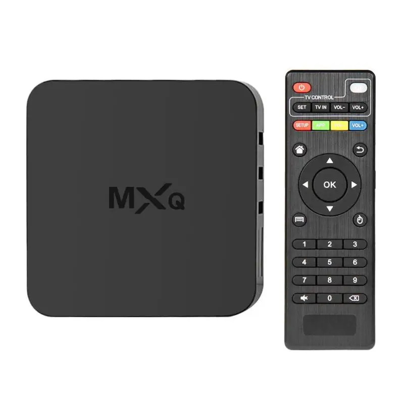 MXQ 4 к Android 7,1 Amlogic RK3229 четырехъядерный 1 + 8 г Smart tv Box 4 к x 2 к приставка медиаплеер США штекер