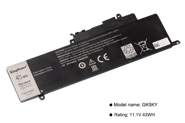 KingSener GK5KY ноутбук Батарея для DELL Inspiron 1" 7000 серии 7347 7348 7352 11" 3147 3148 GK5KY 04K8YH 11,1 V 43WH