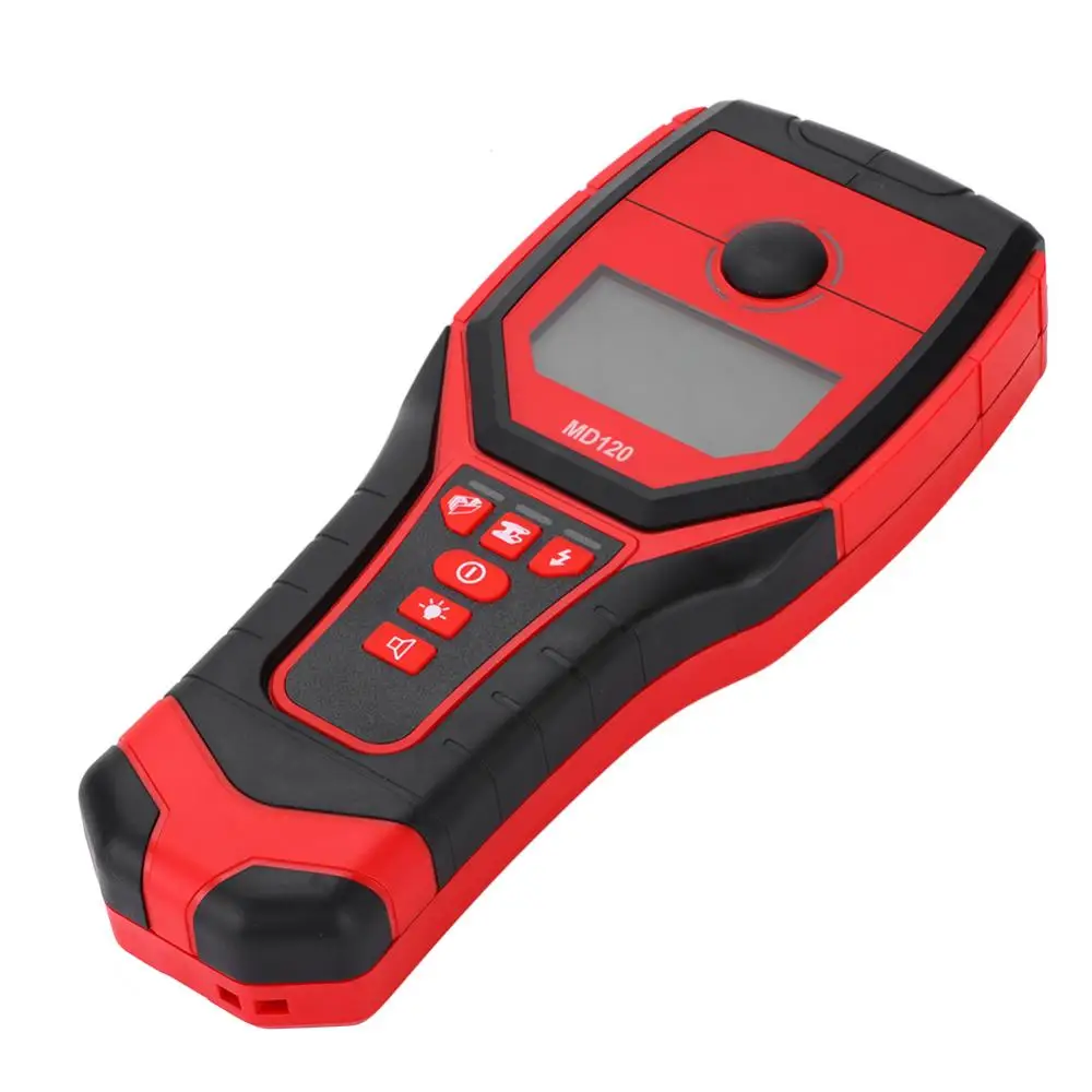 

MD120 Sensitive Wall Metal Detector AC Live Wire Wood Finder with LCD Display Tool IP54