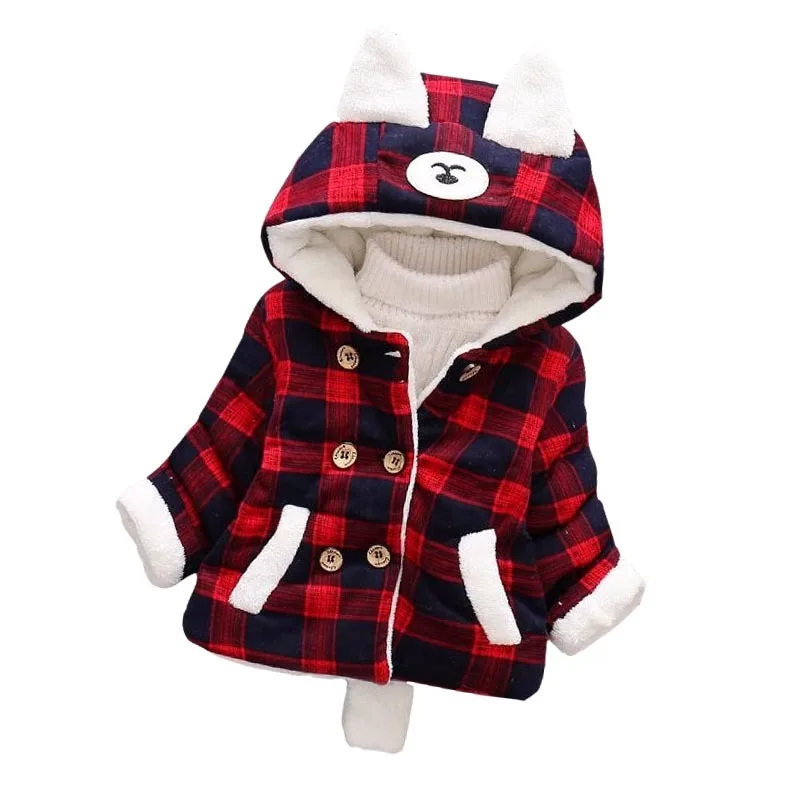 2018 New Winter Female Baby Infant Girls Coat Cotton Clothes Children's Winter Children Plus Velvet Padded Coat 0-4Years Old 2018 New Winter Female Baby Infant Girls Coat Cotton Clothes Children's Winter Children Plus Velvet Padded Coat 0-4Years Old