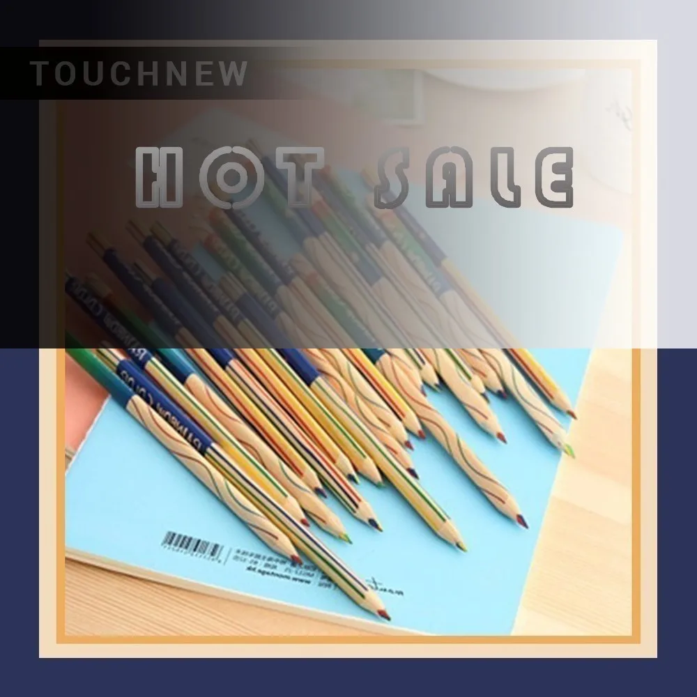 

Sale Practical Colouring pencils 50/120 creative beautiful painted four-color core gift triangle core children color pencil