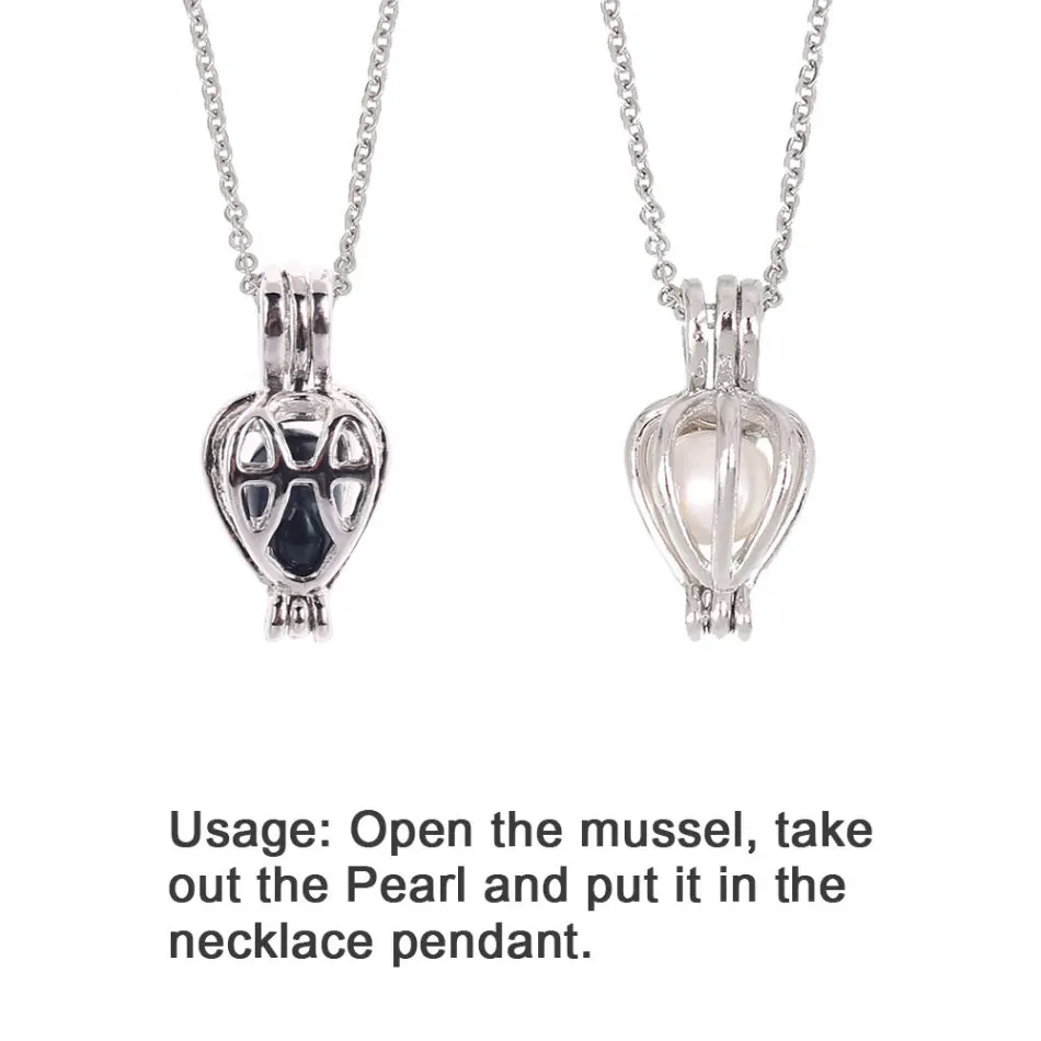 Натуральная устричная жемчужная подвеска, ожерелье, Очаровательное ожерелье, Подарочная коробка, Популярные Модные женские ювелирные изделия, подарок