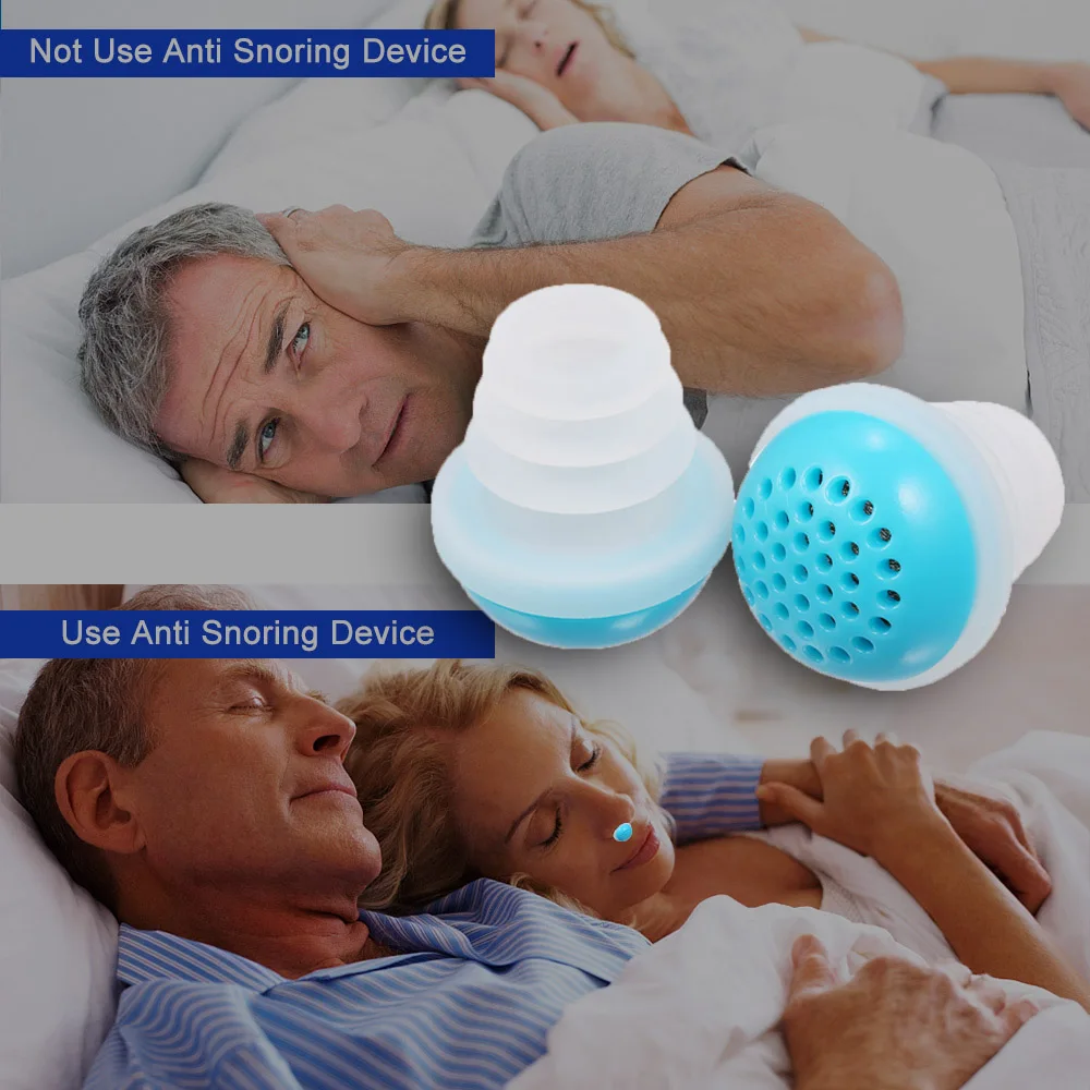 

1 Pair Anti Snoring Devices Nasal Plug Snoring Aids Solution Mini Air Purifier Nose Vent Snore Stopper Nasal Dilators