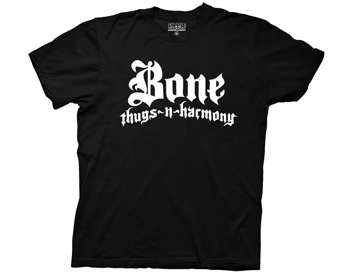 

Ripple Junction Bone Thugs & Harmony White Logo Adult T-Shirt T Shirt Discount 100 % Cotton T Shirt for Men'S Top Tee
