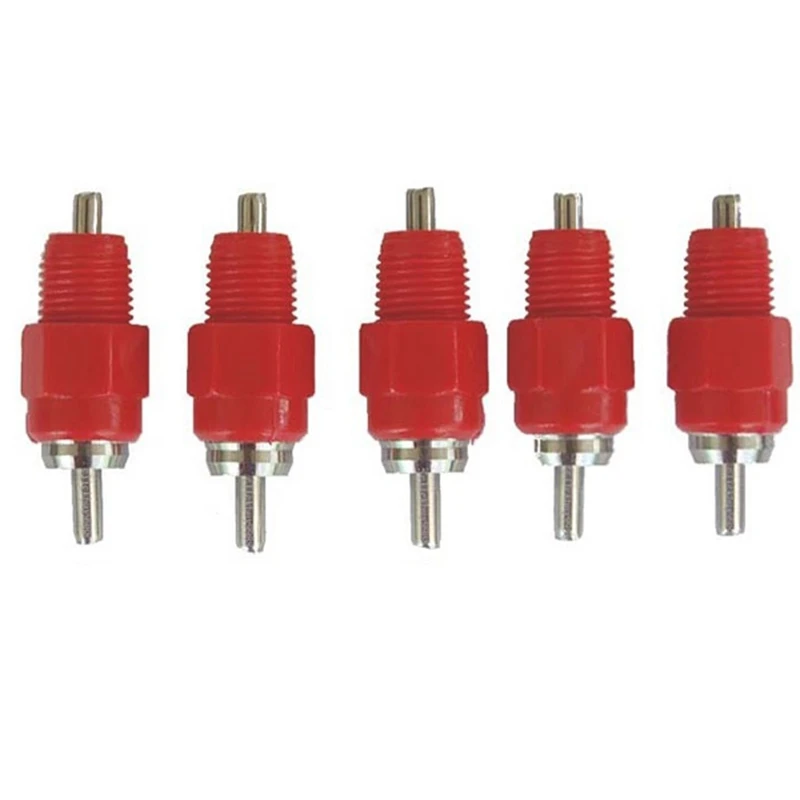 

New-5pcs Water Nipples Stainless Steel Ball Drinker Poultry Chicken Duck Screw