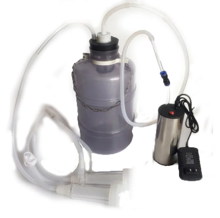

5L Double Head Portable Electric Milking Machine Farm Milk Vacuum Pump Bucket Milker Sheep Goat Cow 110V-220V EU/US/AU Plug